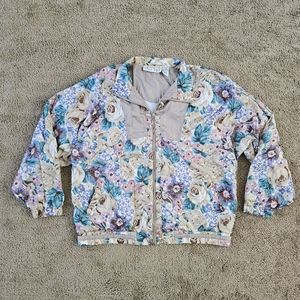 80's / 90's Vintage Nylon Windbreaker Jacket Women's Size Large